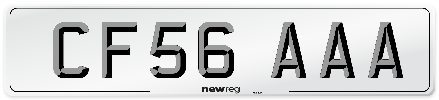 CF56 AAA Number Plate from New Reg